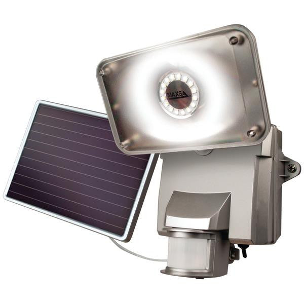 Maxsa 44640 Motion Activated Solar Led Security Flood Light (silver)