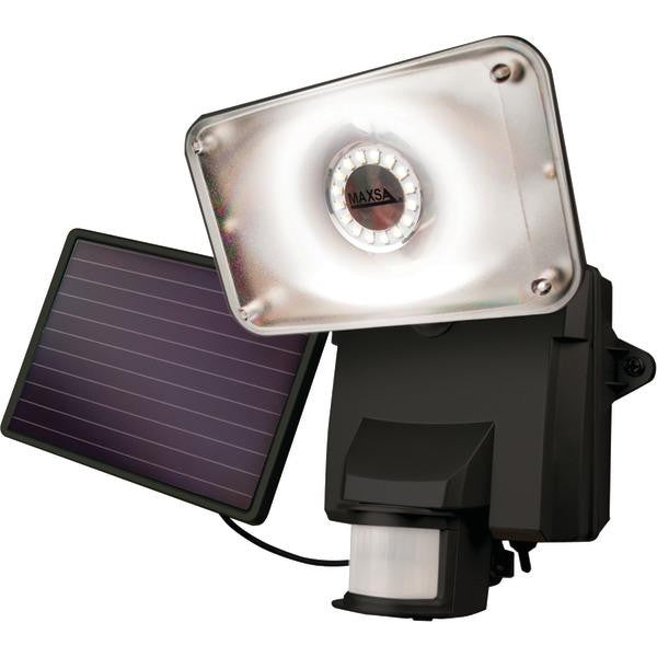 Maxsa 44641 Motion Activated Solar Led Security Flood Light (black)