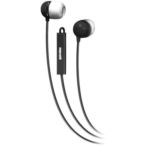 Maxell 190300 - Iemicblk Stereo In-ear Earbuds With Microphone & Remote (black)