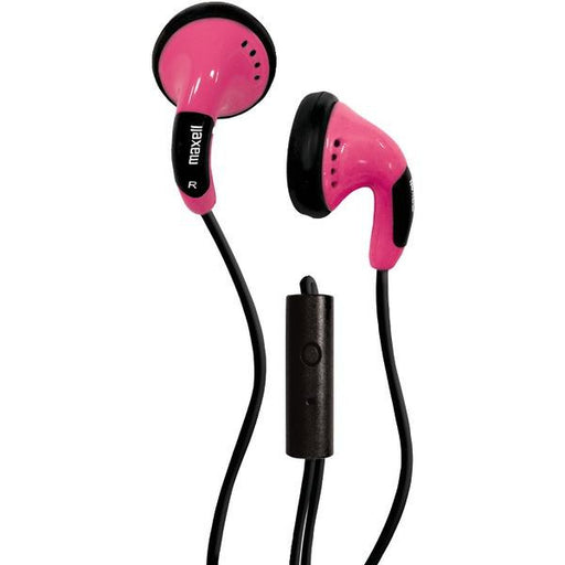 Maxell 196140 Color Buds With Microphone (pink)