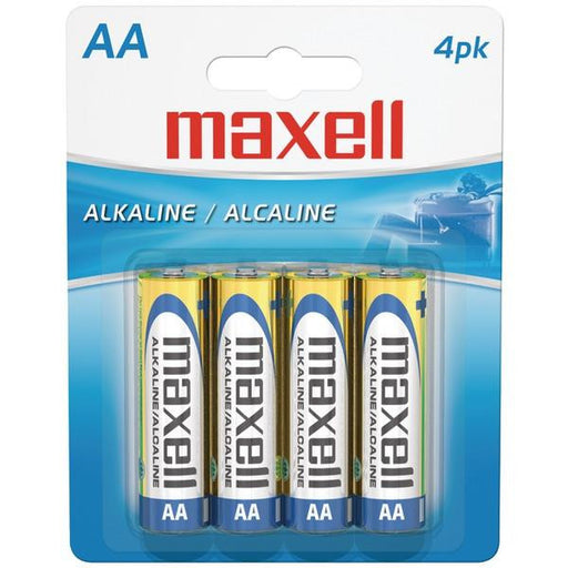 Maxell 723465 - Lr64bp Alkaline Batteries (aa; 4 Pk; Carded)