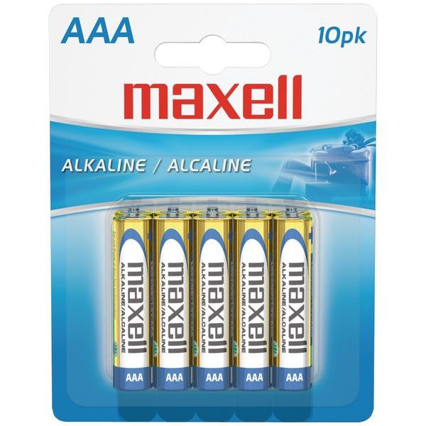 Maxell 723810 - Lr0310bp Alkaline Batteries (aaa; 10 Pk; Carded)