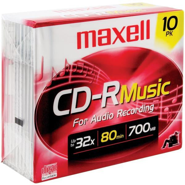 Maxell 625133 80-minute Music Cd-rs (10 Pk)