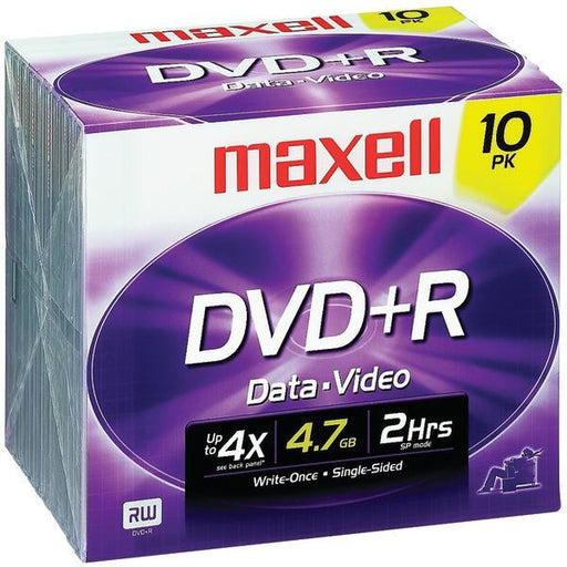 Maxell 634035-634024-639005 4.7gb Dvd+rs (10 Pk)