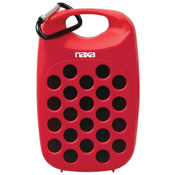 NAXA NAS-3047Red Water-Resistant Bluetooth(R) Speaker (Red)