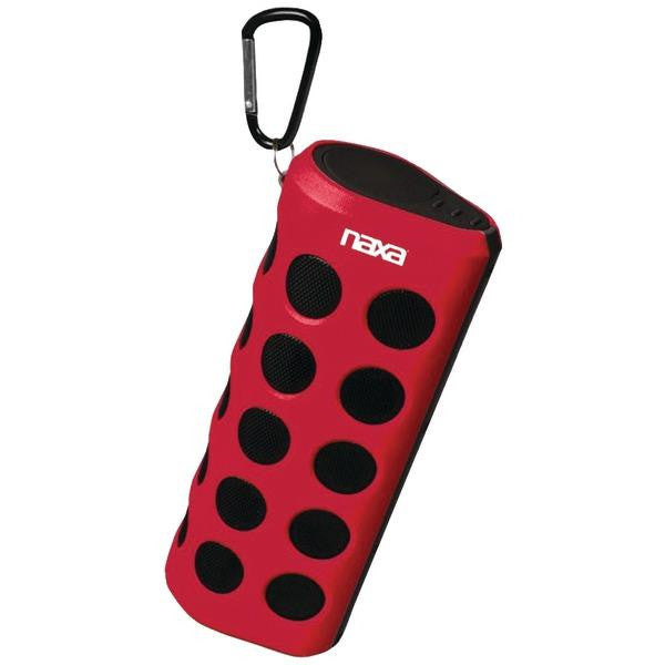 NAXA NAS-3048Red Water-Resistant Bluetooth(R) Speaker (Red)