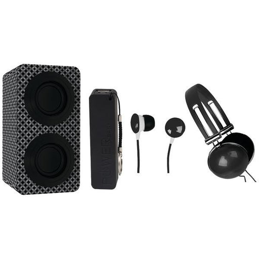 NAXA NAS3061ABLACK Portable Stereo Bluetooth(R) Speaker Pack (Black)