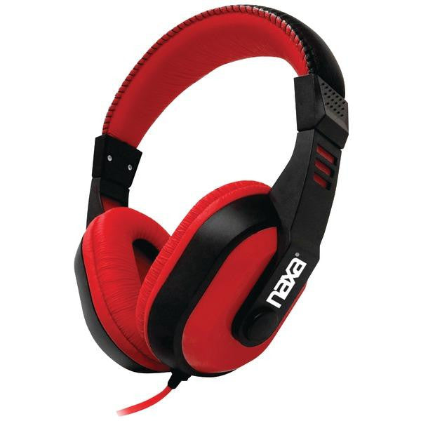 NAXA NE-934Red DJZ Ultra Plus Headphone-Earbud Combo (Red)