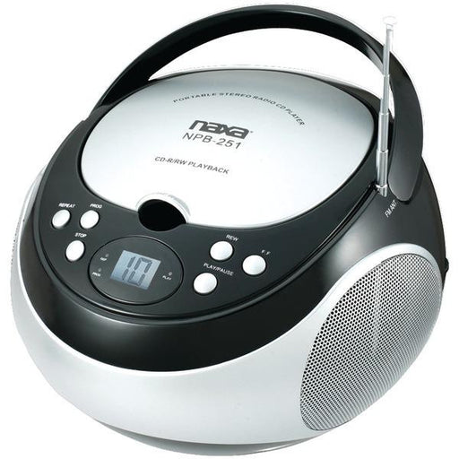 Naxa Npb251bk Portable Cd Player With Am-fm Radio (black)