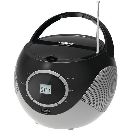 Naxa Npb-263 Portable Mp3-cd Mini Boom Box With Usb Player