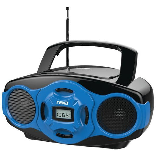 Naxa Npb-264 Bl Portable Mp3-cd Mini Boom Box & Usb Player (blue)