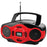 Naxa Npb-264 Re Portable Mp3-cd Mini Boom Box & Usb Player (red)