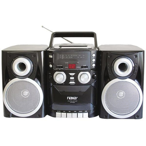 Naxa Npb426 Portable Cd Player With Am-fm Radio, Cassette & Detachable Speakers