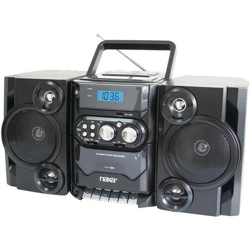 Naxa Npb428 Portable Cd-mp3 Player With Am-fm Radio, Detachable Speakers, Remote & Usb Input