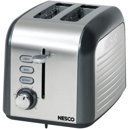 Nesco T1000-13 2-slice Toaster (gray-chrome)