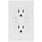 Newer Tech Nwtpwr2u15atrw Power 2u 15-amp In-wall Dual Ac-usb Wall Outlet (white)