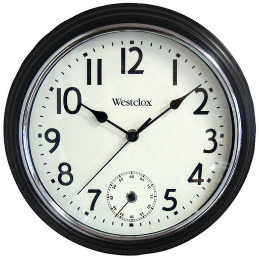 Westclox 32216 12" Round Two Movement Clock