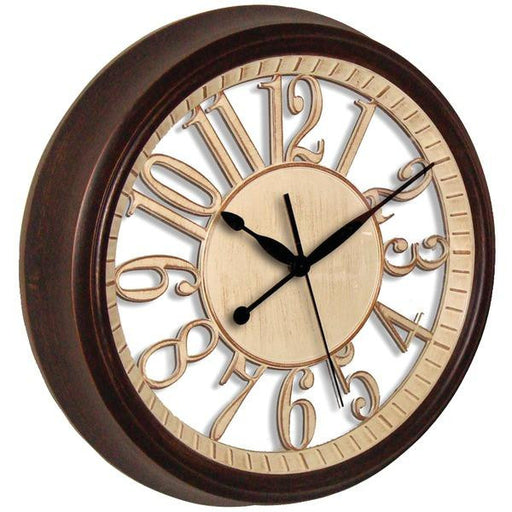 WESTCLOX 32220 15" Round Wall Clock with See-Through Back