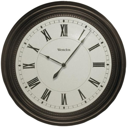 Westclox 32223 16" Round Bronze Oil Rub Case Finish Clock