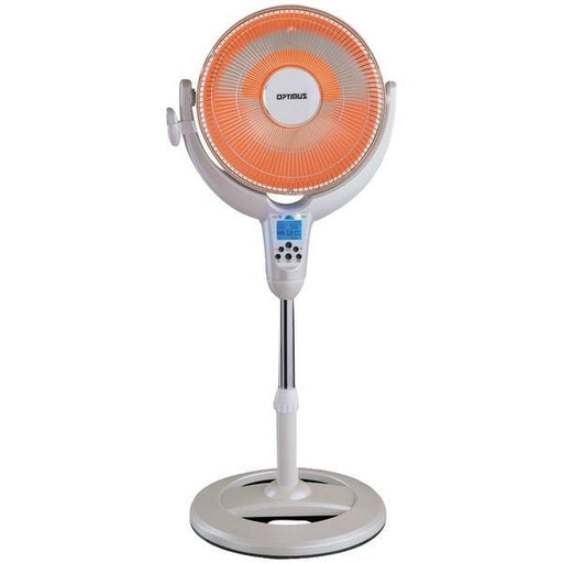 Optimus H-4500 14" Oscillating Pedestal Digital Dish Heater With Remote