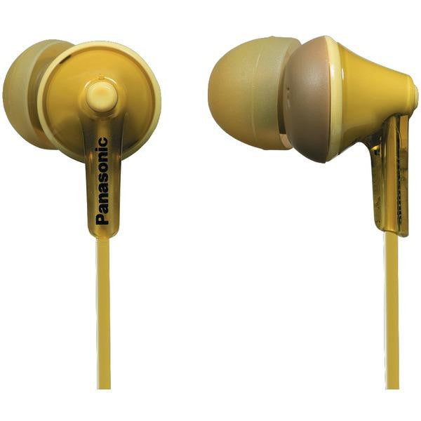 PANASONIC RP-HJE125-Y HJE125 ErgoFit In-Ear Earbuds (Yellow)