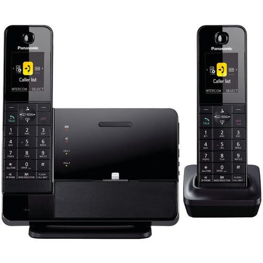 Panasonic Kx-prl262b Dect 6.0 Plus Link-to-cell Bluetooth(r) Dock-style System With 2 Handsets For