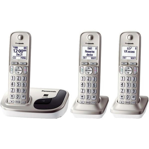 Panasonic Kx-tgd213n Dect 6.0 Plus Expandable Digital Cordless Phone (3-handset System)