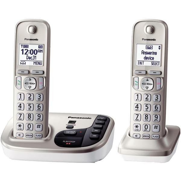 Panasonic Kx-tgd222n Dect 6.0 Plus Expandable Digital Cordless Answering System (2-handset System)