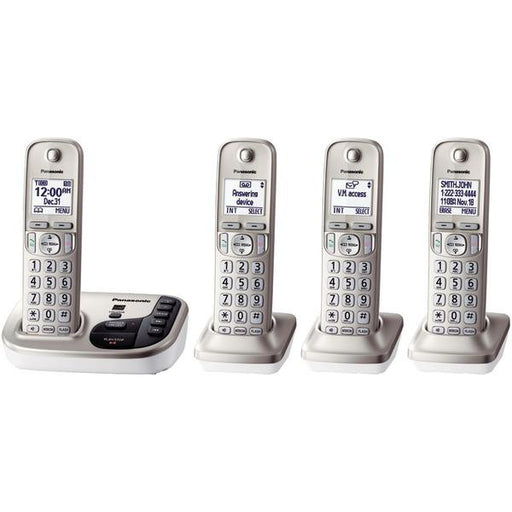 Panasonic Kx-tgd224n Dect 6.0 Plus Expandable Digital Cordless Answering System (4-handset System)