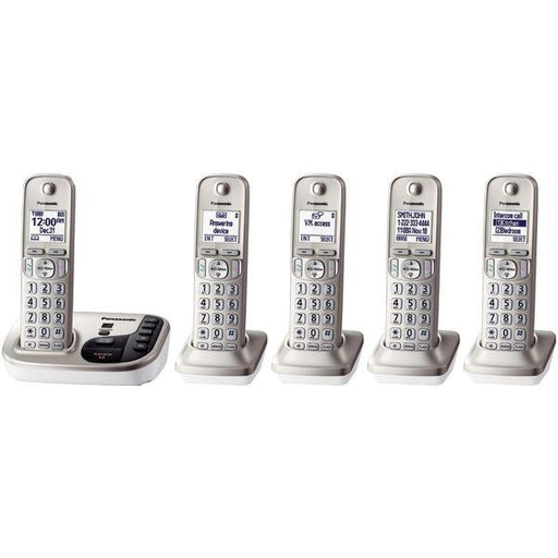 Panasonic Kx-tgd225n Dect 6.0 Plus Expandable Digital Cordless Answering System (5-handset System)