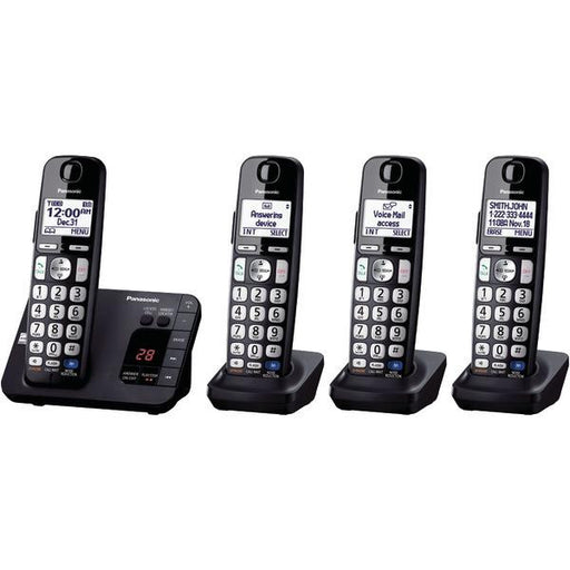 Panasonic Kx-tge234b Dect 6.0 Plus Expandable Digital Cordless Answering System (4-handset System)