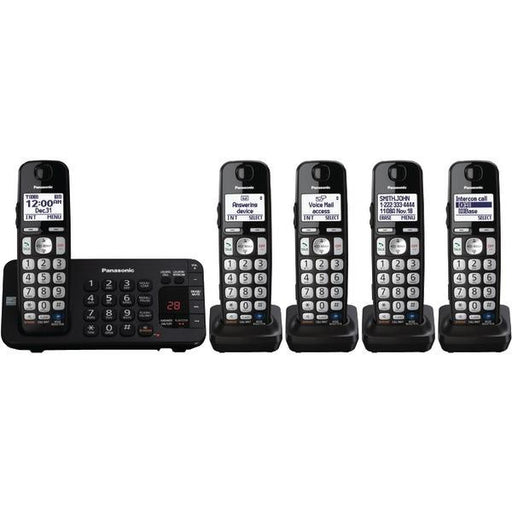 Panasonic Kx-tge245b Dect 6.0 Plus Expandable Digital Cordless Answering System (5-handset System)