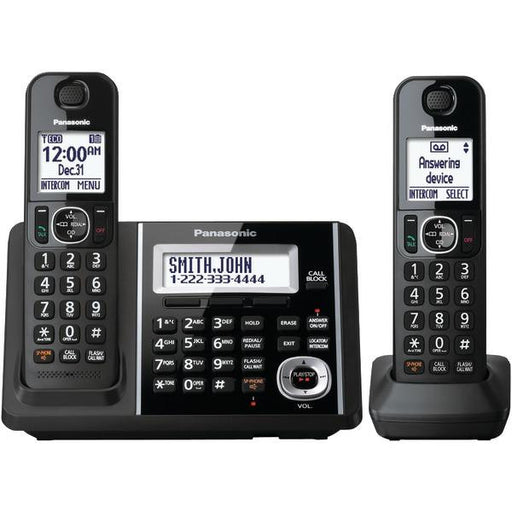 Panasonic KX-TGF342B DECT 6.0 1.9 GHz Expandable Digital Cordless Phone (2 Handsets)