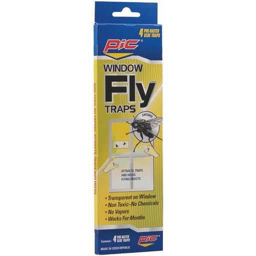 Pic Ftrp Window Fly Traps, 4 Pk