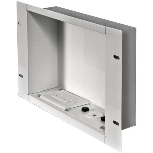 Peerless-av Iba2ac-w In-wall Metal Box Large With Knockout & Power Outlet (large)