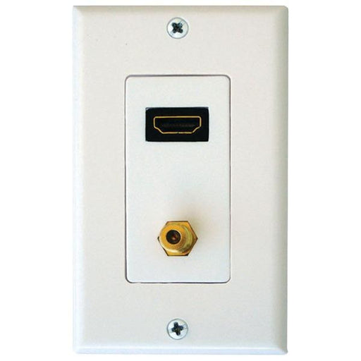 Axis Pet0493 Single Hdmi(r)-f-coaxial Connector Wall Plate