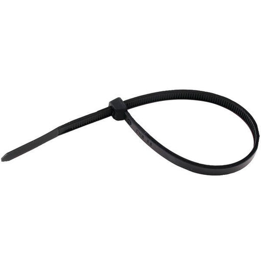 Axis 200x4.8 22kg Black Self-locking Nylon Cable Ties, 100 Pk (8", Black, 4.8 Mm Wide, 50)