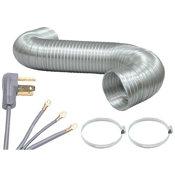 Pet90-1024 Dryer Connection Bundle With 5ft Ducting & 3-wire Cord