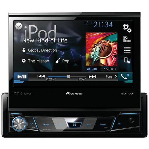 Pioneer Avh-x7700bt 7" Single-din Dvd Receiver With Flip-out Display, Bluetooth(r), Siri(r) Eyes F