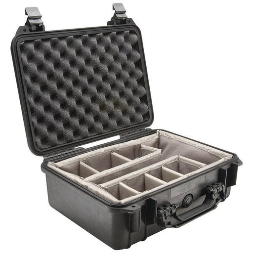 Pelican 1450-004-110 Case With Padded Divider (1450 Case; Dim: 14.62"l X 10.18"w X 6"h)