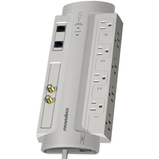 Panamax Sp8-av 8-outlet Sp8-av Surgeprotector 8(tm) With Coaxial & Telephone Protection