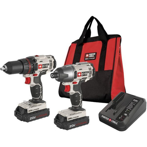 PORTER-CABLE PCCK604L2 20-Volt Li-Ion Drill-Impact Driver Combo Kit