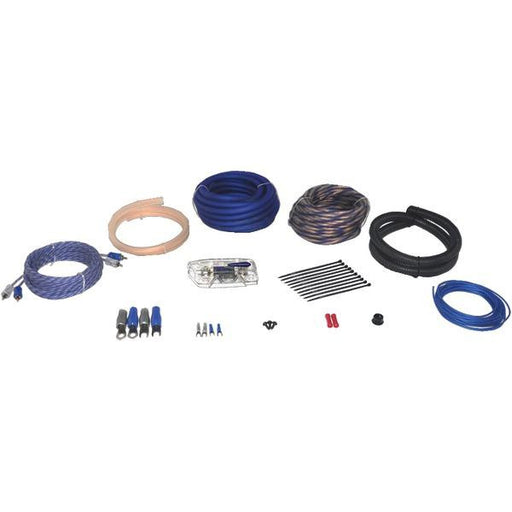 Power Acoustik Akit-2 Amp Wiring Kit (2 Gauge, 80a Anl Fuse & Holder; 30ft 12-gauge Matte Blue & M