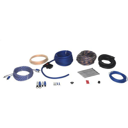 Power Acoustik Akit-4 Amp Wiring Kit (4 Gauge, 60a Maxi Fuse & Holder; 25ft 12-gauge Matte Blue &