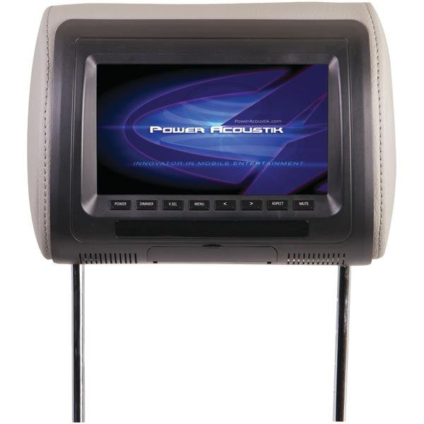 Power Acoustik H-71cc Universal Headrest Monitor With Ir Transmitter (7")