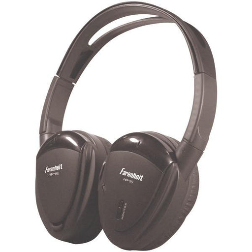 Power Acoustik Hp-11s Swivel Ear Pad, Single-channel Wireless Ir Headphones