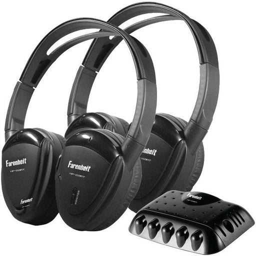 Power Acoustik Hp-22irt 2 Sets Of Single-channel Ir Wireless Headphones With Transmitter