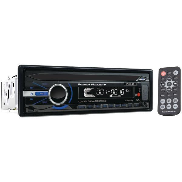 Power Acoustik Pcd_41 Single_din In-dash Cd Receiver With Detachable Face & 32gb Usb Playback (wit