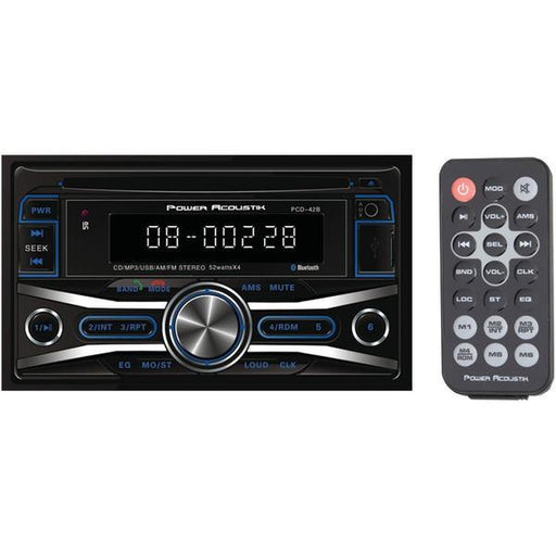 Power Acoustik Pcd_42b Double-din In-dash Cd Receiver With 32gb Usb Playback (with Bluetooth(r))