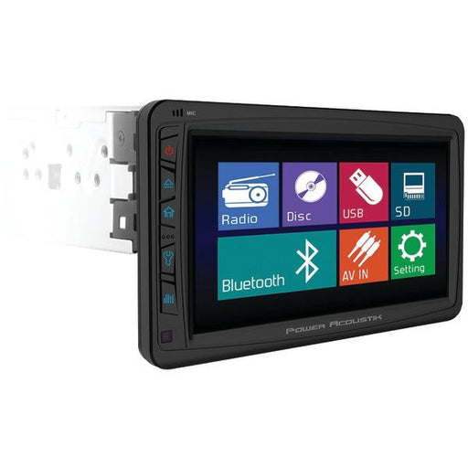 Power Acoustik Pd_712b 7" Single_din In-dash Motorized Lcd Touchscreen Dvd Receiver With Detachabl